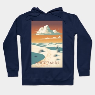 White Sands National Park Travel Poster Hoodie